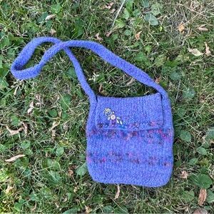 Felted purple  handbag